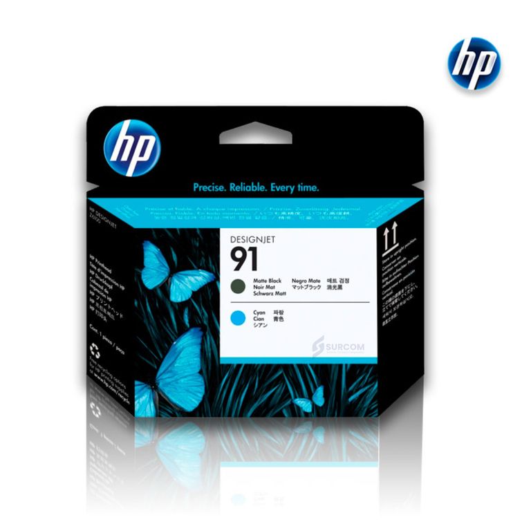 Cabezal C9460A 91 Matte Black y Cyan Original