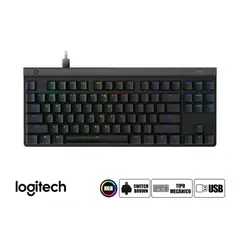 LOGITECH - Teclado G515 TKL Wired Lightsync Rgb Keycontrol Negro