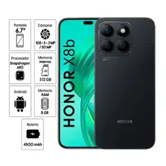 HONOR - CELULAR X8B 8GB 256GB NEGRO