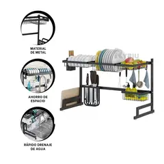 RYBIU IMPORT - Secador Duro de Cubiertos de 85cm Y+Regalo Ligas para Peinar