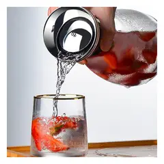 GENERICO - Jarra Transparente de Borosilicato 1600 ML Y+Papel de Regalo