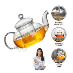 RYBIU IMPORT - Jarra para Infusiones 800ML Transparente Y+Regalo Agendita