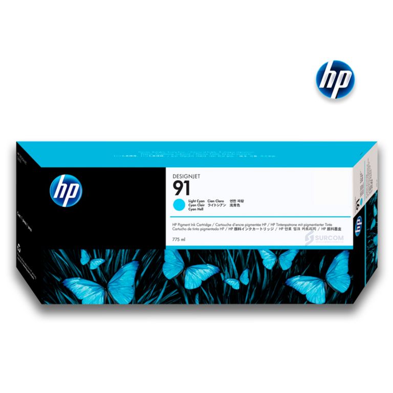 Tinta 91 Light Cyan 775ml Original