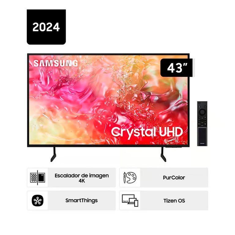 Televisor 43 Crystal UHD 4K Smart TV Tizen UN43DU7000GXPE