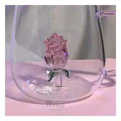 RYBIU IMPORT - Taza Decorativo de 350ML Transparente Y+Papel de Regalo