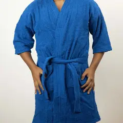 GENERICO - Salida de baño de 380 gramos - L - Azulino