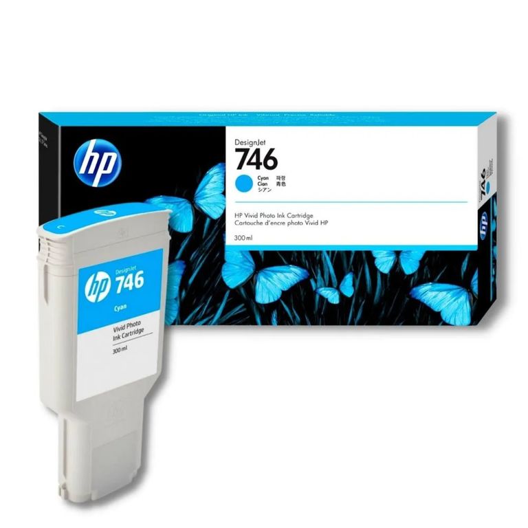 Tinta P2V80A 746 300ML Cyan Original