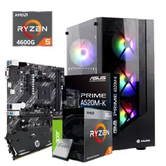 AMD - Computadora PC GAMER RYZEN 5-4600G / RAM 16GB / 512 GB SSD M.2 PCIE /
