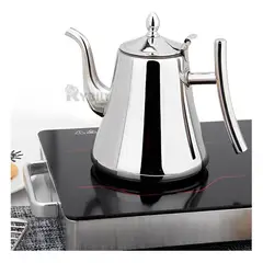 GENERICO - Cafetera para Cocina de 2L Plateada Y+Regalo Stickers