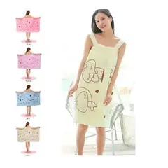 GENERICO - Bata de baño de microfibra ligera de verano