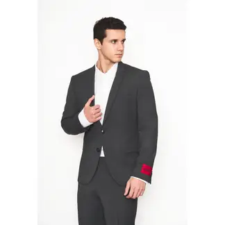 HUGO BOSS - Hugo - Saco en sarga de lana virgen elástica