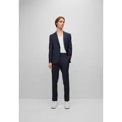 HUGO BOSS - Hugo - Pantalones en mezcla de lana técnica elástica