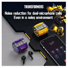 TRANSFORMERS - Audífonos inalámbricos MG‑C03 Purpura Bluetooth 5.0