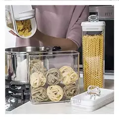 GENERICO - Contenedor Funcional de 1900ml Tapa Blanca Y+Papel de Regalo