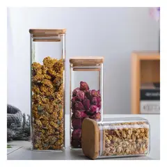 GENERICO - Contenedor Portatil 1900ml Tapa de Bambu Y+Regalo Agendita