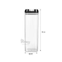 GENERICO - Frasco Versatil Frasco de 1900ml Negro Y+Gift Stickers