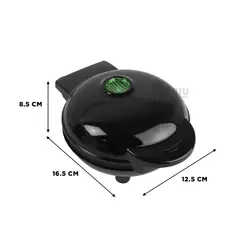 GENERICO - Maquina Waffle Negro Y+Regalo Ligas para Peinar