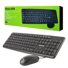 HALION - TECLADO Y MOUSE OFFICE NEGRO K420C