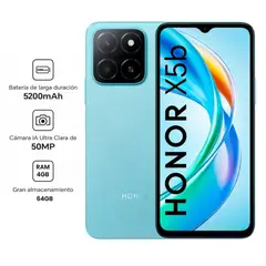 HONOR - Celular X5B 65 4GB 64GB 50MP Ocean Blue