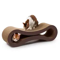 VARIOS - Rascador para Gatos Forma de 8 Cartón 56x21x18cm Mod D