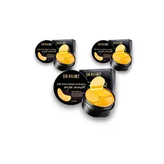 GENERICO - Mascarilla Ojos Hidratante Perlas Doradas Negras DrRashel 3u