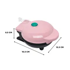 RYBIU IMPORT - Maquina Wafle Innovadora Rosado Y+Regalo Ligas para Peinar