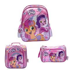 CHILDRENS CLUB - Set de Mochila escolar x3 piezas - My Little Pony