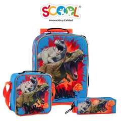 SCOOL - - Set Kombat Maleta MED Eva 3D Jurassic Explorers