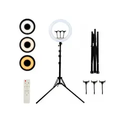 GENERICO - Aro con Luz Led 56cm + Trípode + Control Remoto + Tactil