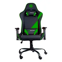 HALION - Silla Gamer HA-S47 Negro con Verde