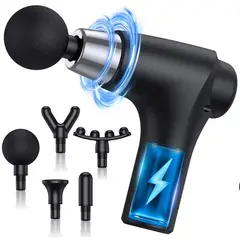 OEM - Pistola de Vibración para Aliviar el Dolor Muscular Portatil -NEGRO