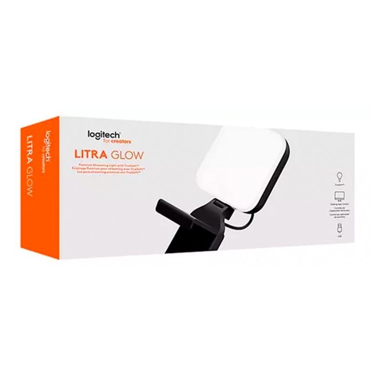 LUZ PREMIUM PARA STREAMING LITRA GLOW USB-A CON CABLE NEGRO