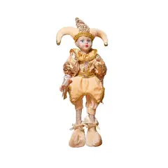 PANADECOR - Arlequín Navideño Dorado 53cm