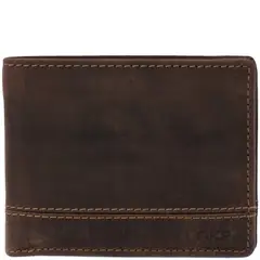 ROCKFORD - Billetera Ks Stitch Marron