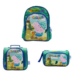 CHILDRENS CLUB - Set de Mochila escolar x3 piezas - Peppa Pig