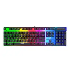 CYBERTEL - Teclado Gamer Semi Mecánico Splendid Led Rainbow