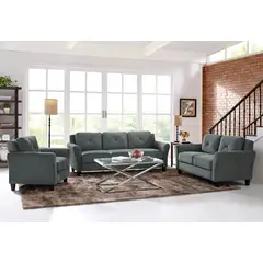 GENERICO - Juego de Sala 3-2-1 Cuerpos Patrik- Gris Claro