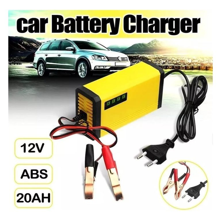 Cargador de batería para auto y moto 12V 2A