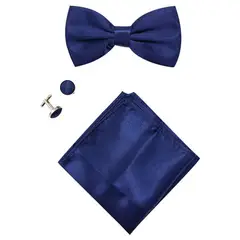 ZIMRAHYG - Pajarita ajustable para hombre + pañuelo cuadrado + gemelos