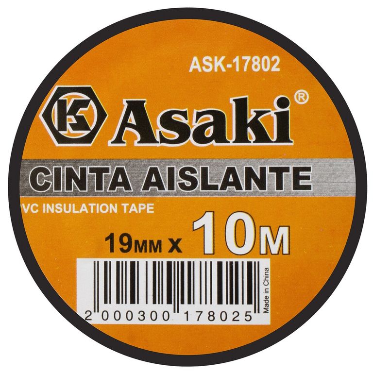 Cinta Aislante Negro 013mmx19mmx10y Pack x 12unid