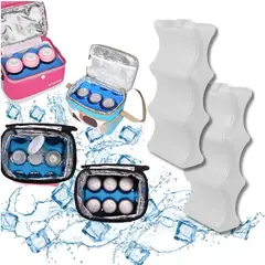 DAUER - Bloques de Hielo con Gel Reutilizables para Botellas Bebidas x2 UNID