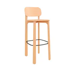 OFIDEAS - Silla Para Bar Fija Oliver Color Madera
