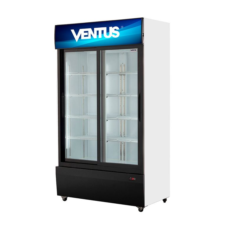 Visicooler 1000 L- Repisas Regulables - Negro- VC-1000LS