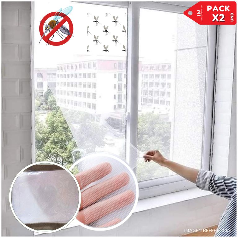 Malla a Prueba de Mosquito para Ventana Pack x2