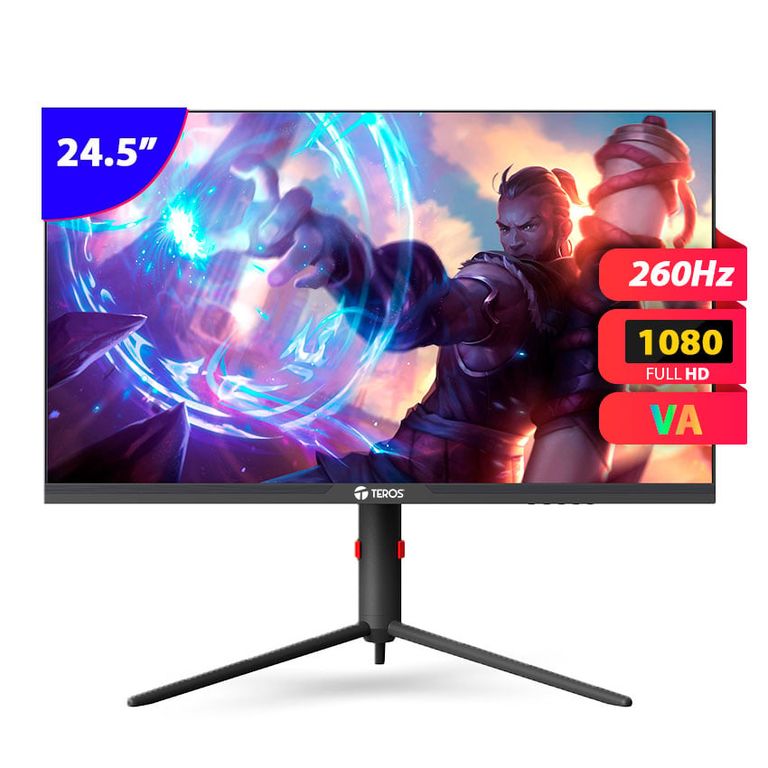 Monitor Gaming 24 260HZ 1ms FULL HD modelo TE-2472G Negro