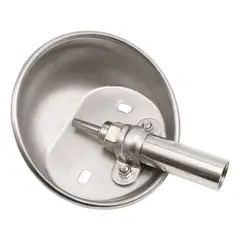 GENERICO - BEBEDERO NIPLE AUTOMATICO CERDO LECHON TAZON ACERO INOX 15CM