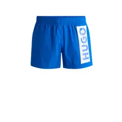 HUGO BOSS - Bañador tipo shorts de secado rápido con forro parcial