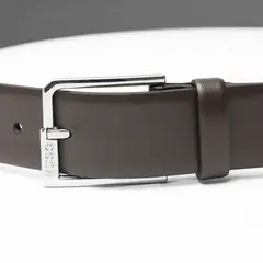 HUGO BOSS - Hugo - Correa de piel italiana con logo en la hebilla