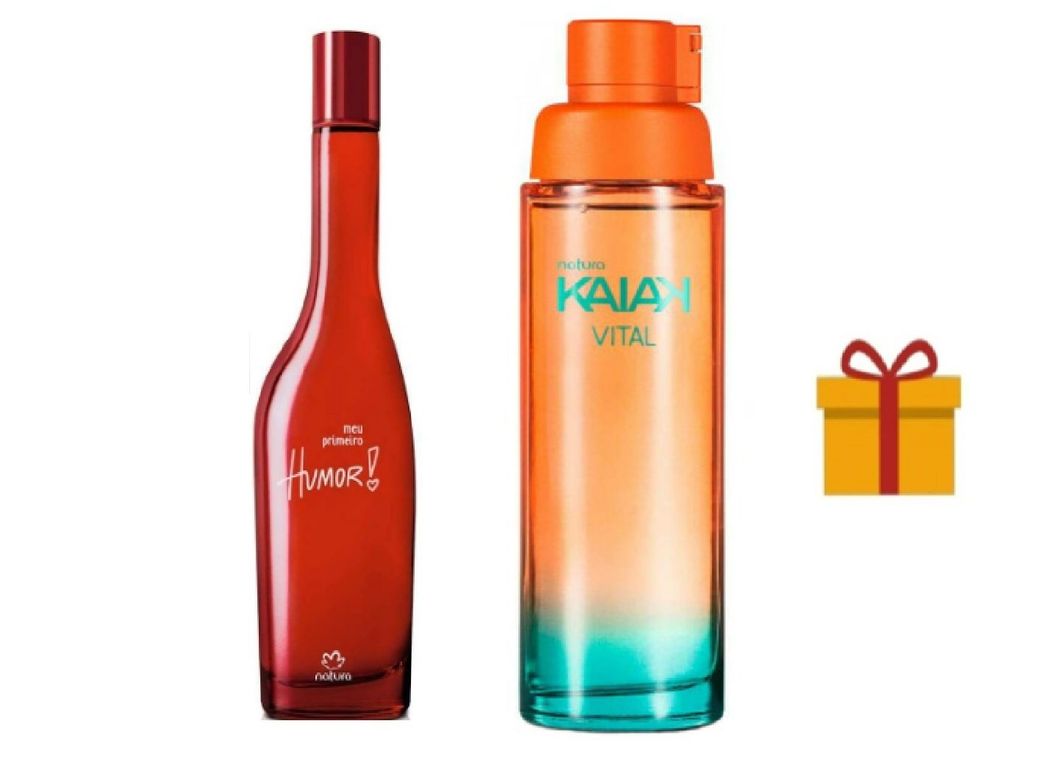 Humor Primeiro 75ml + kaiak vital 100ml + regalo fem