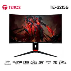 TEROS - Monitor curvo gaming TE-3215G, 31.5 FHD VA, 165 Hz, HDMI, DP